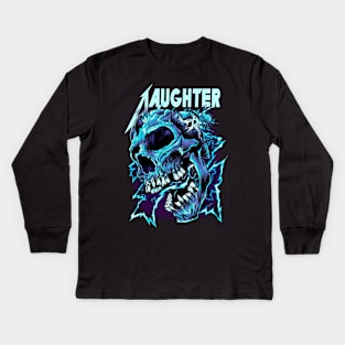 DAUGHTER MERCH VTG Kids Long Sleeve T-Shirt